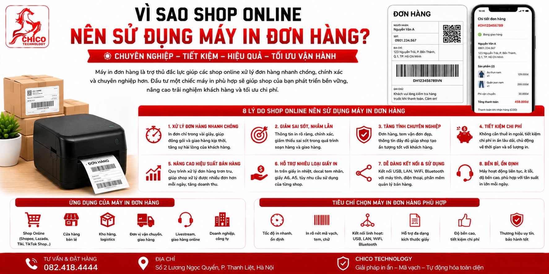 Vì Sao Shop Online Nên Sử Dụng Máy In Đơn Hàng?