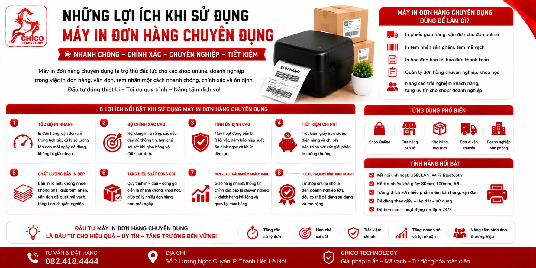 Những Lợi Ích Khi Sử Dụng Máy In Đơn Hàng Chuyên Dụng 2026