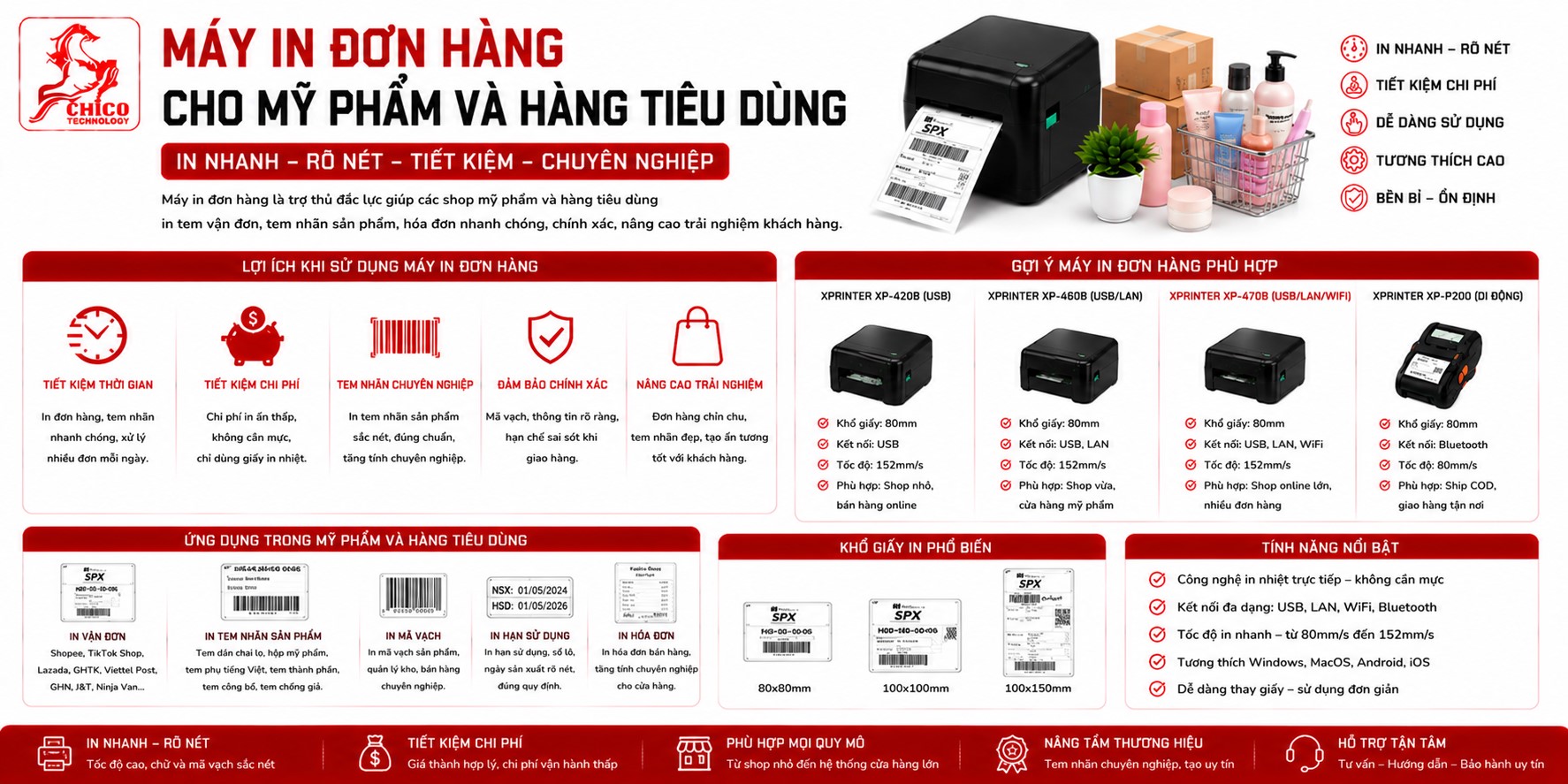 Top 5 Máy In Đơn Hàng Tốt Nhất 2026 Cho Shop Mỹ Phẩm Và Hàng Tiêu Dùng