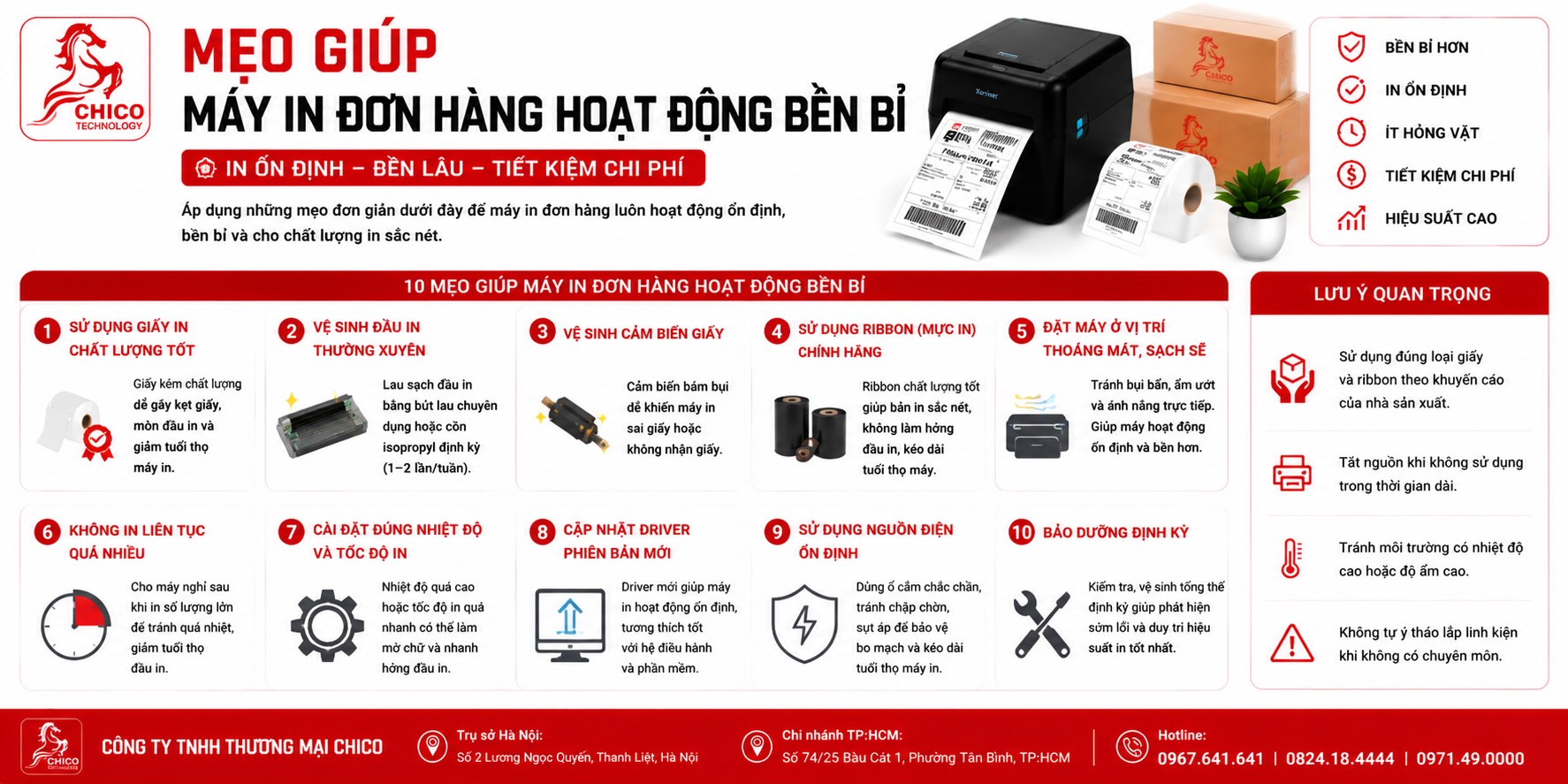 5 Mẹo Xương Máu Giúp Máy In Đơn Hàng Hoạt Động Bền Bỉ, Ít Hỏng Hóc