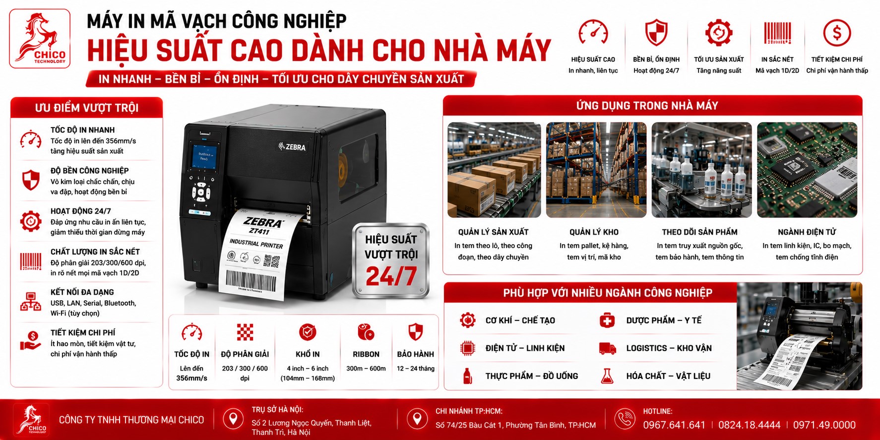 Top Máy In Mã Vạch Công Nghiệp Hiệu Suất Cao Cho Nhà Máy