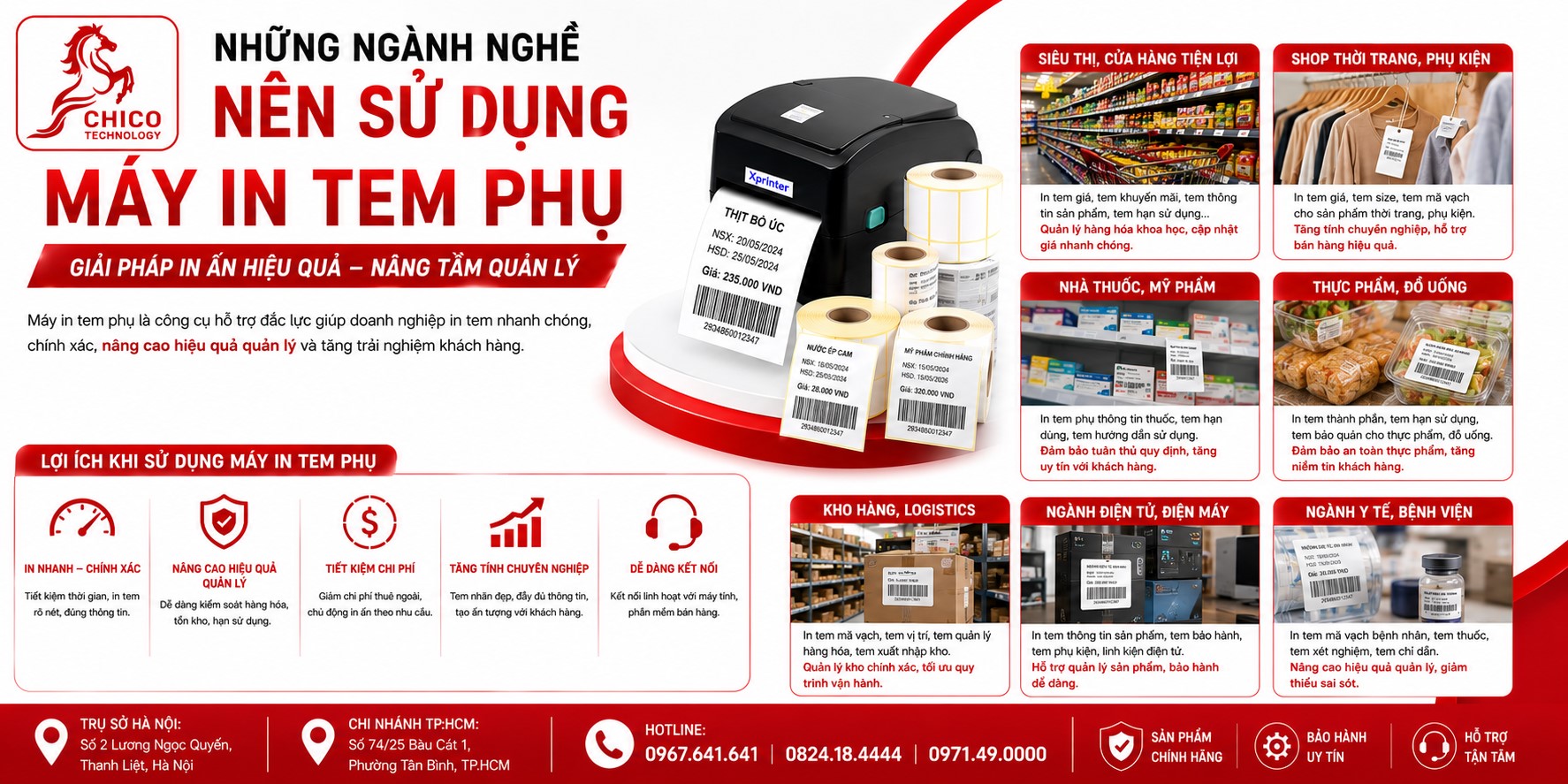 Những Ngành Nghề Cần Must-Have Máy In Tem Phụ Để Tối Ưu Vận Hành