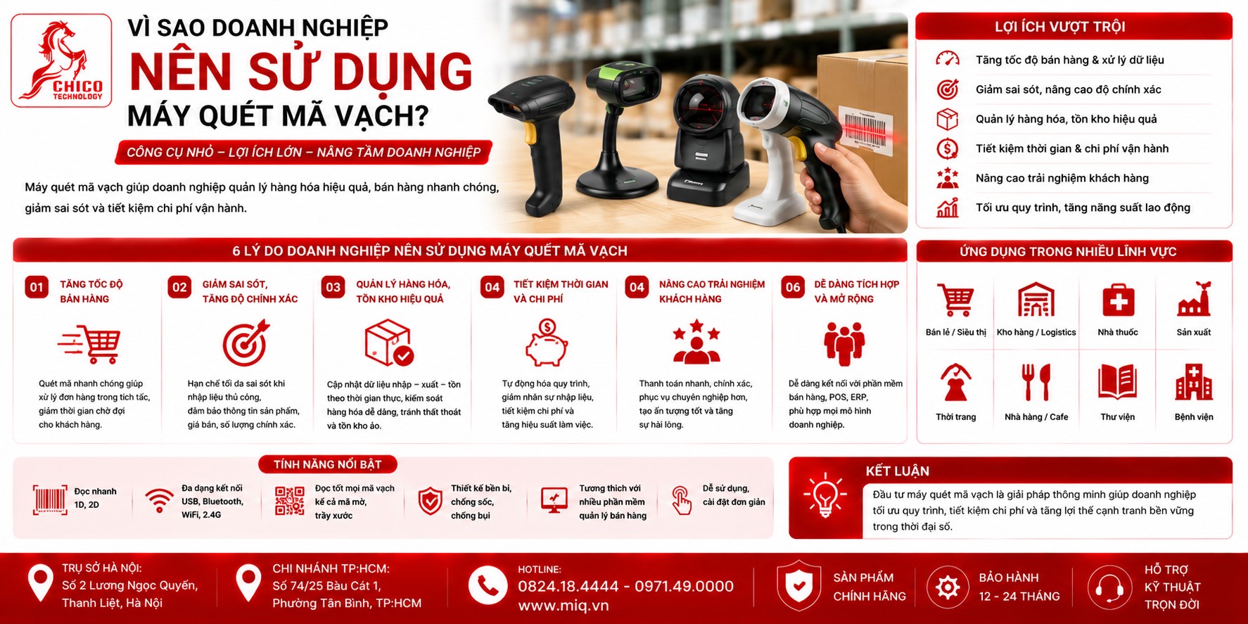Vì Sao Doanh Nghiệp Nên Sử Dụng Máy Quét Mã Vạch? Lợi Ích 