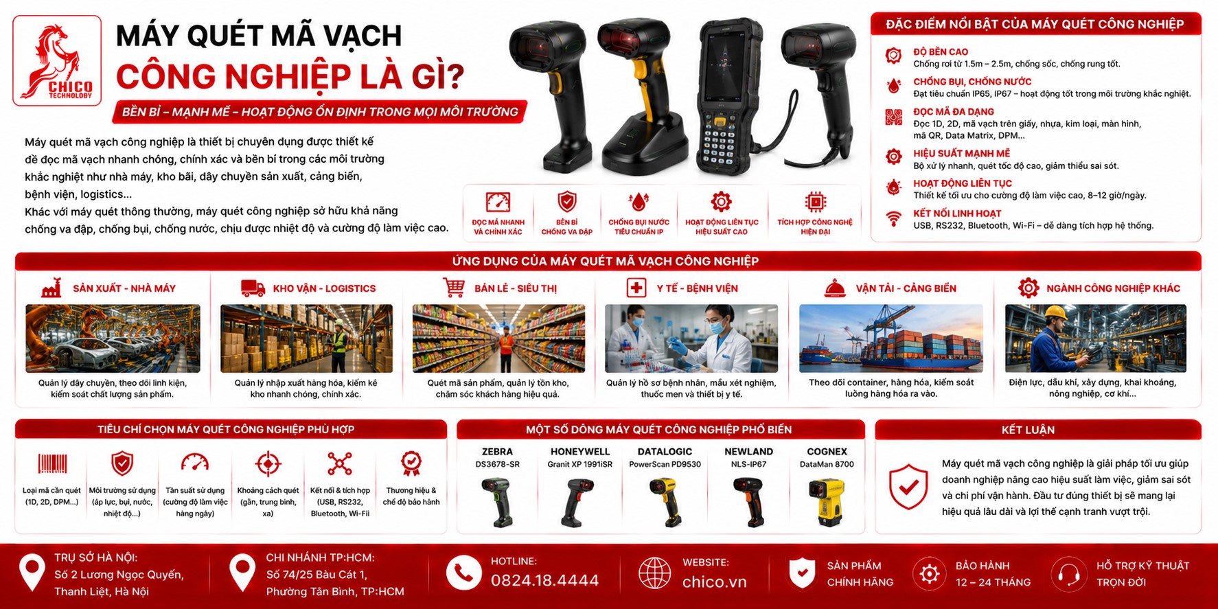 Máy Quét Mã Vạch Công Nghiệp Là Gì? Phân Biệt Với Máy Quét Phổ Thông