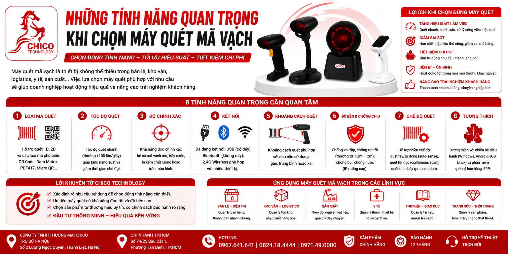 7 Tính Năng Quan Trọng Khi Chọn Máy Quét Mã Vạch (2026)