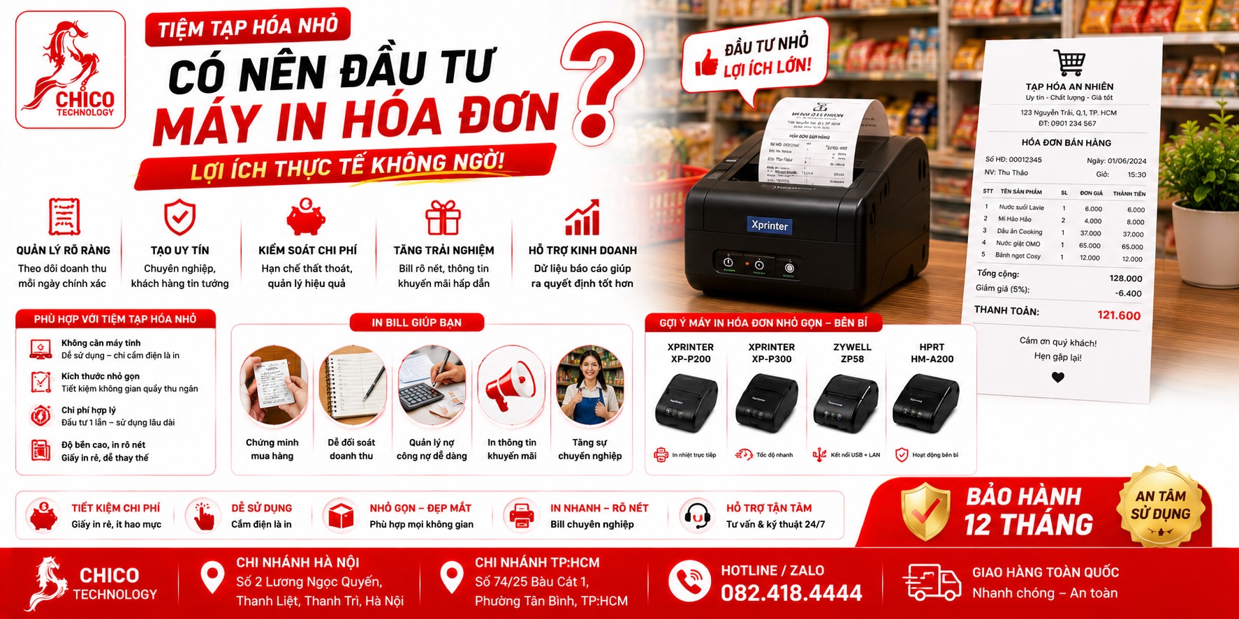 Tiệm Tạp Hóa Nhỏ Có Nên Đầu Tư Máy In Hóa Đơn? Lợi Ích Thực Tế
