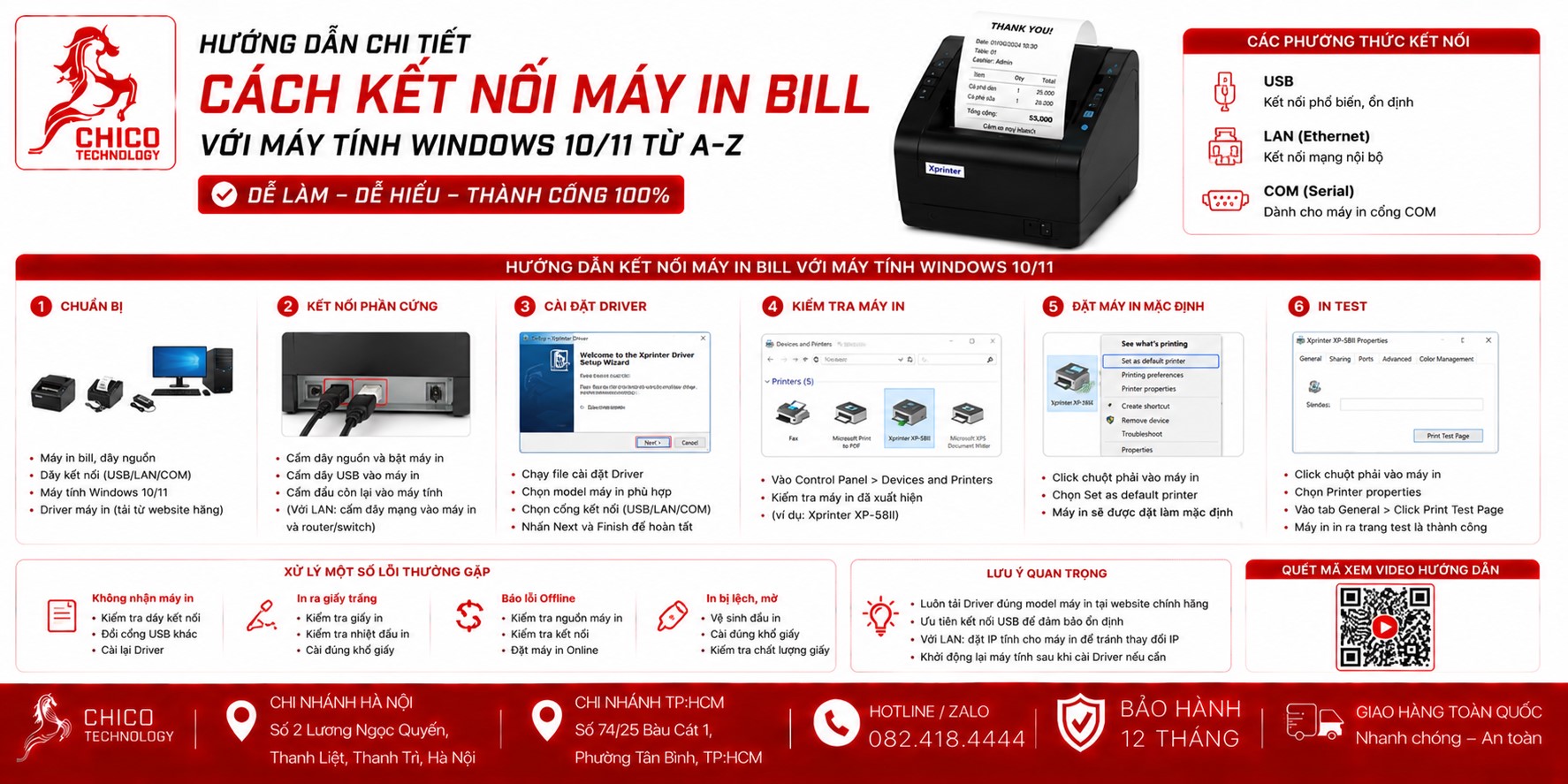 Cách Kết Nối Máy In Bill Với Máy Tính Windows 10/11 Từ A-Z