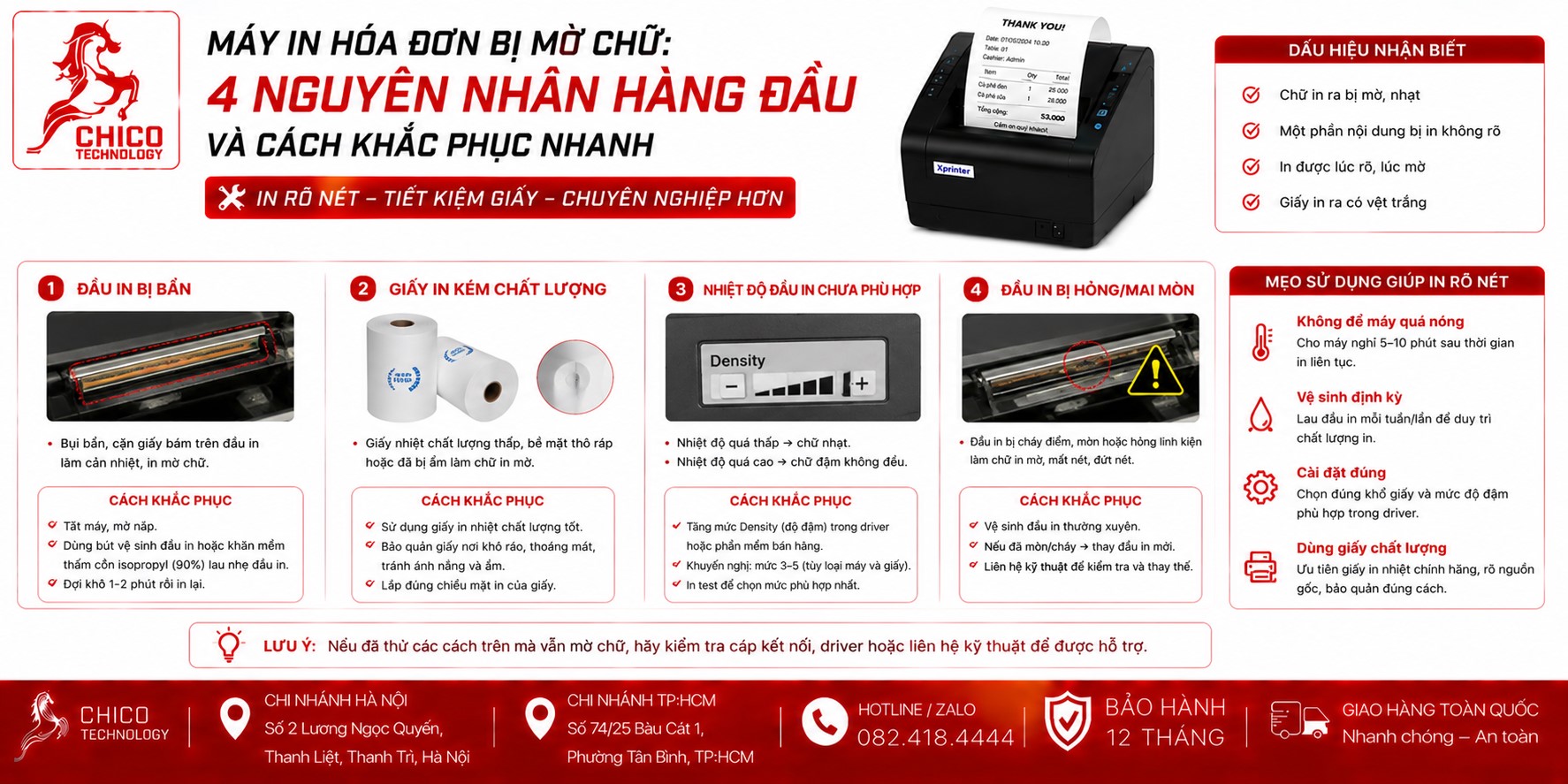 Máy In Hóa Đơn Bị Mờ Chữ: 4 Nguyên Nhân và Cách Khắc Phục