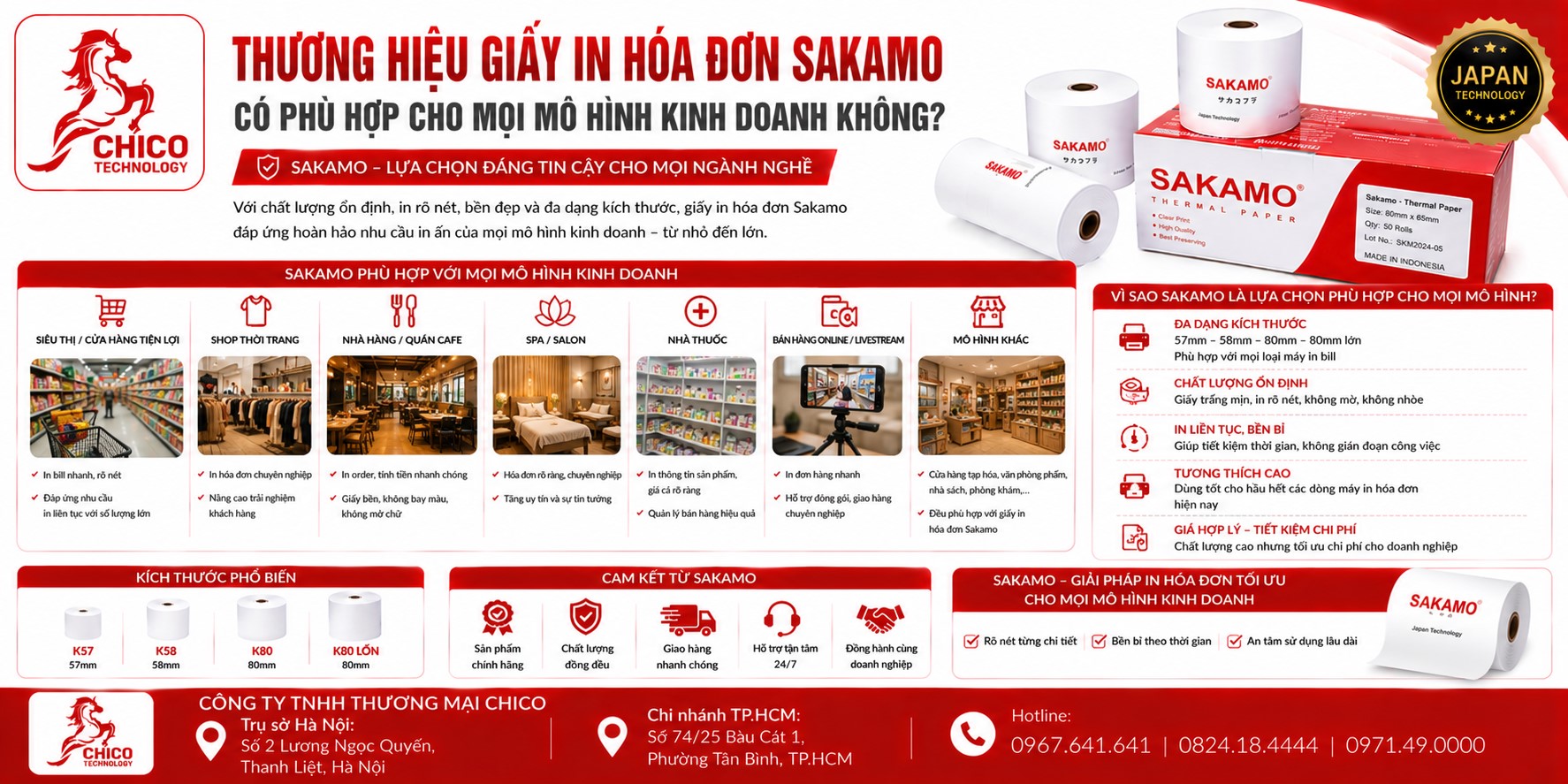 Giấy In Hóa Đơn Sakamo: Có Phù Hợp Với Mọi Mô Hình Kinh Doanh?