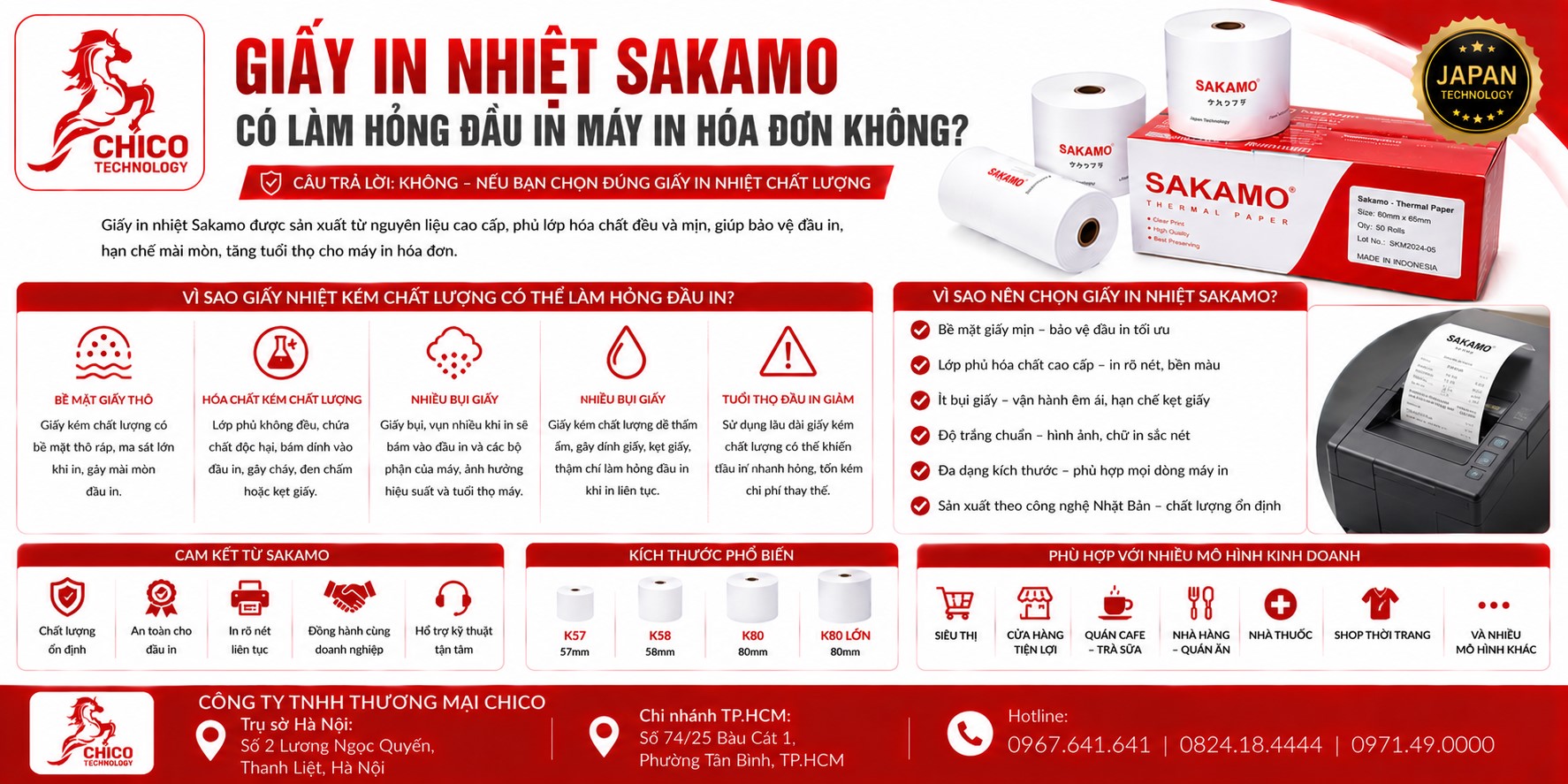 Giấy In Nhiệt Sakamo Có Làm Hỏng Đầu In Máy In Hóa Đơn Không?