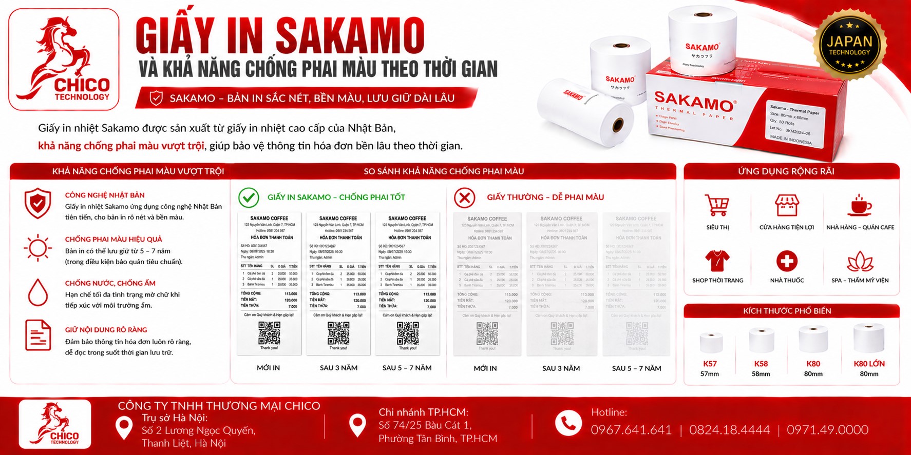 Giấy In Sakamo Có Chống Phai Màu Tốt Không? Review Độ Bền Hóa Đơn