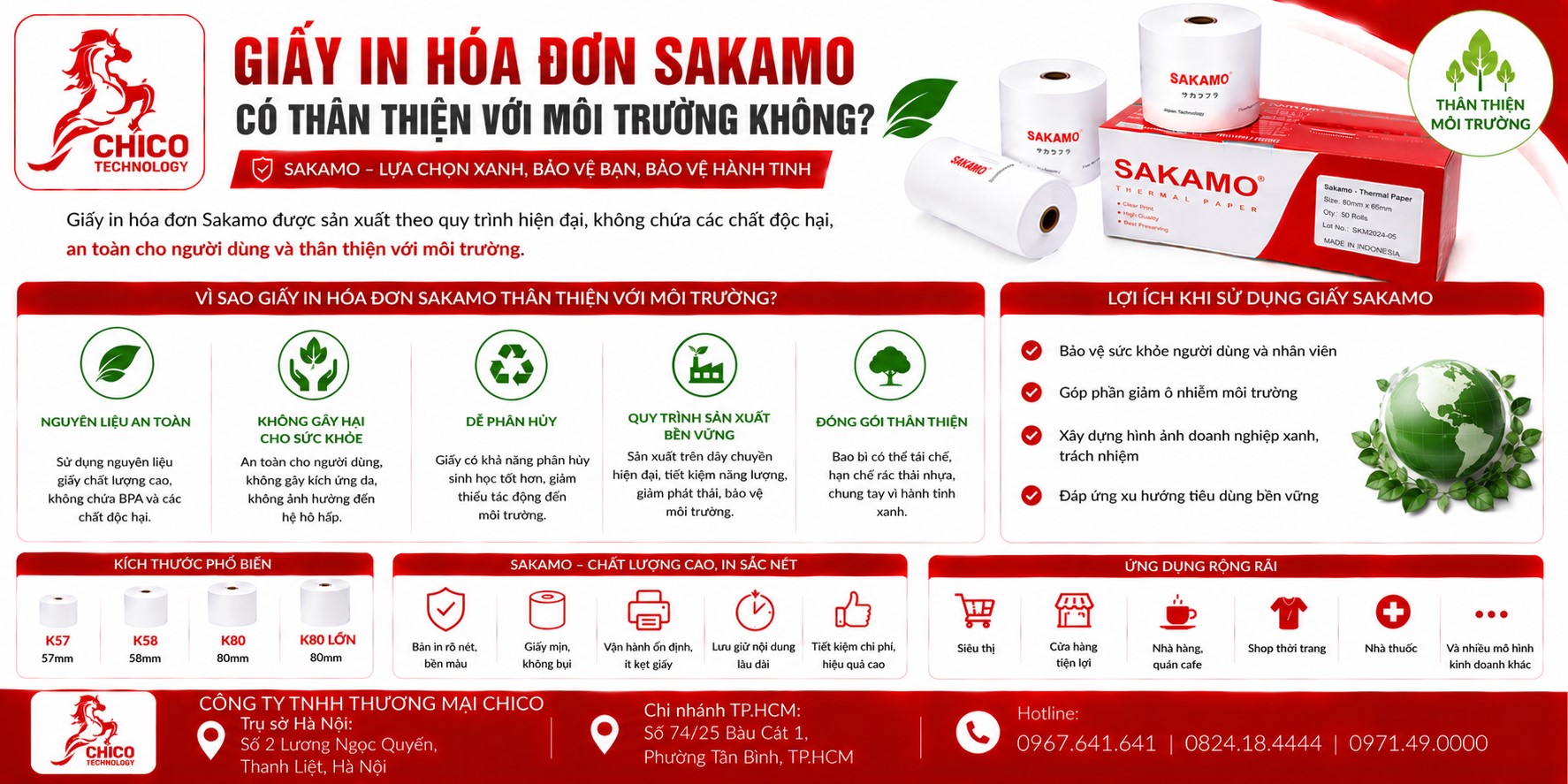 Giấy In Hóa Đơn Sakamo Có Thân Thiện Với Môi Trường Không?