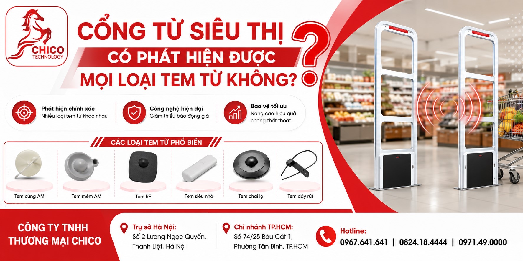 Cổng Từ An Ninh Có Phát Hiện Được Mọi Loại Tem Từ Không?