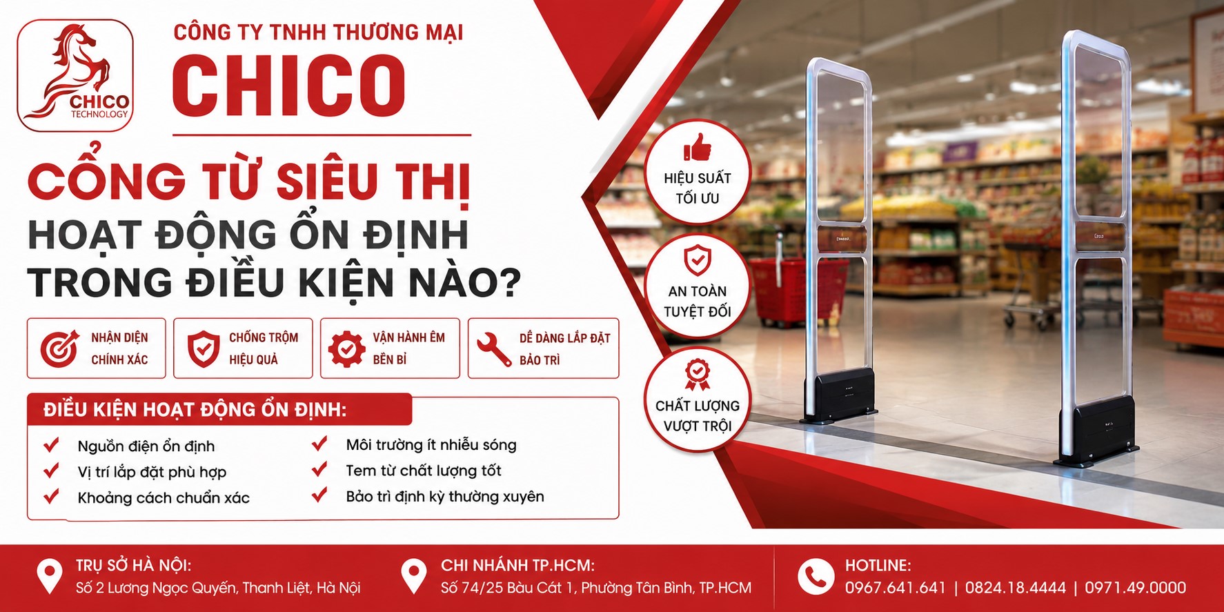 Cổng Từ Siêu Thị Hoạt Động Ổn Định Nhất Trong Điều Kiện Nào?