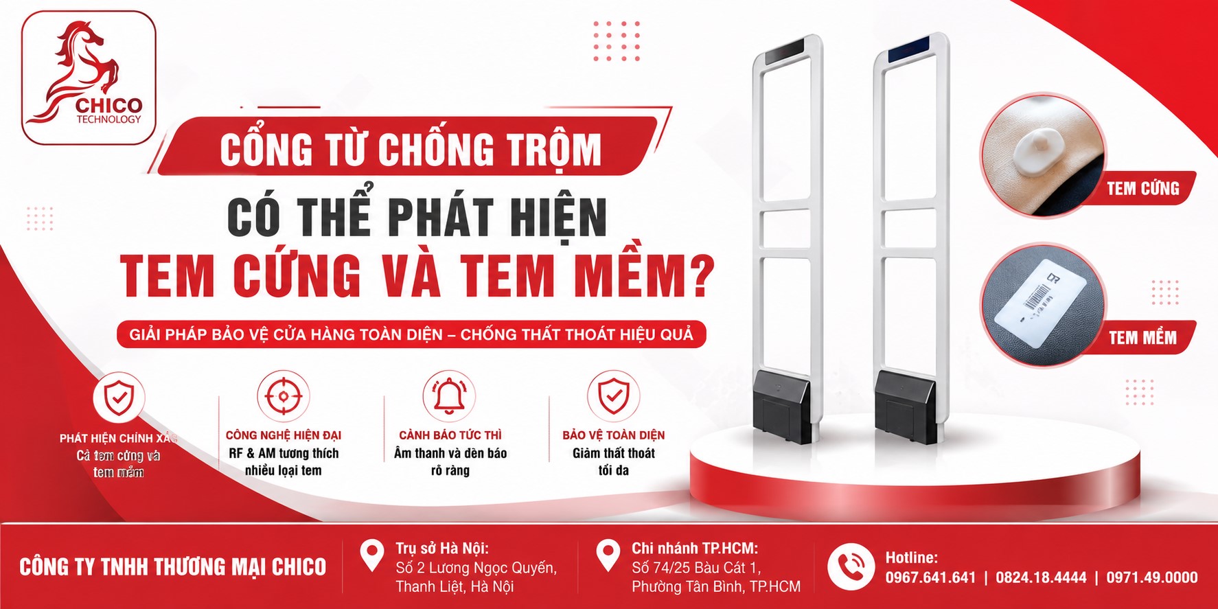 Cổng Từ Chống Trộm Có Phát Hiện Được Tem Cứng Và Tem Mềm?
