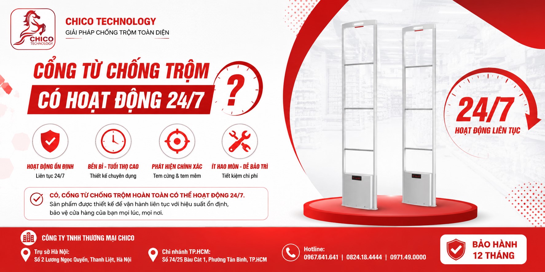 Cổng Từ Chống Trộm Có Hoạt Động 24/7 Được Không?