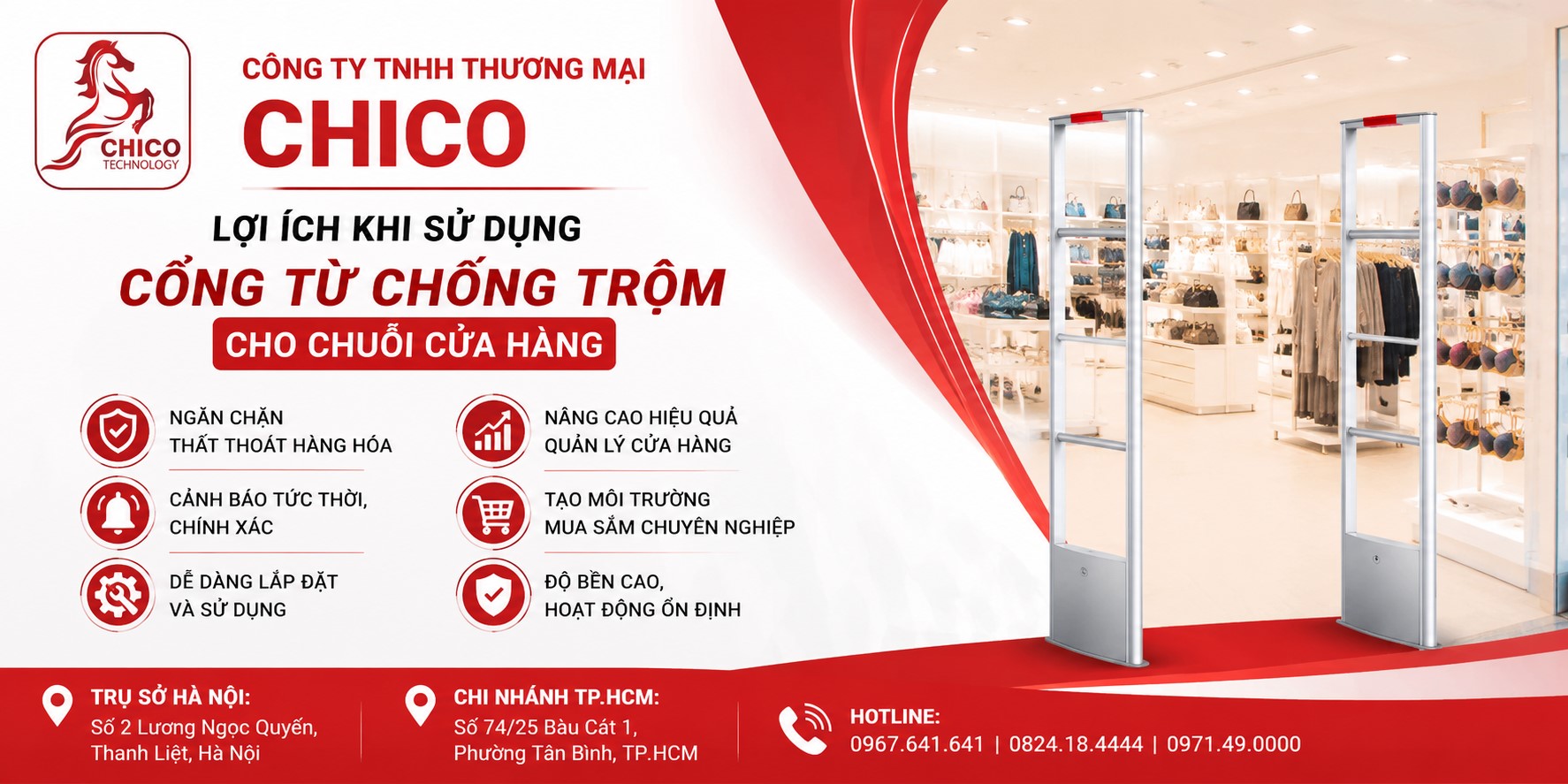 Lợi Ích Khi Sử Dụng Cổng Từ Chống Trộm Cho Chuỗi Cửa Hàng