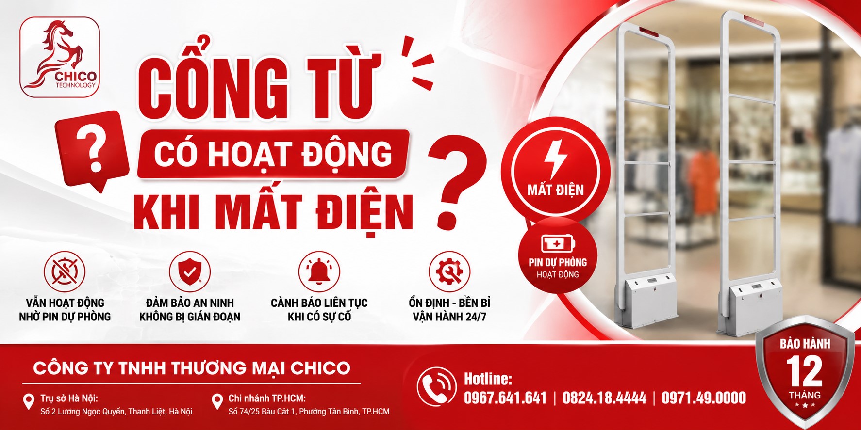 Cổng Từ Có Hoạt Động Khi Mất Điện Không? Giải Pháp Cho Cửa Hàng