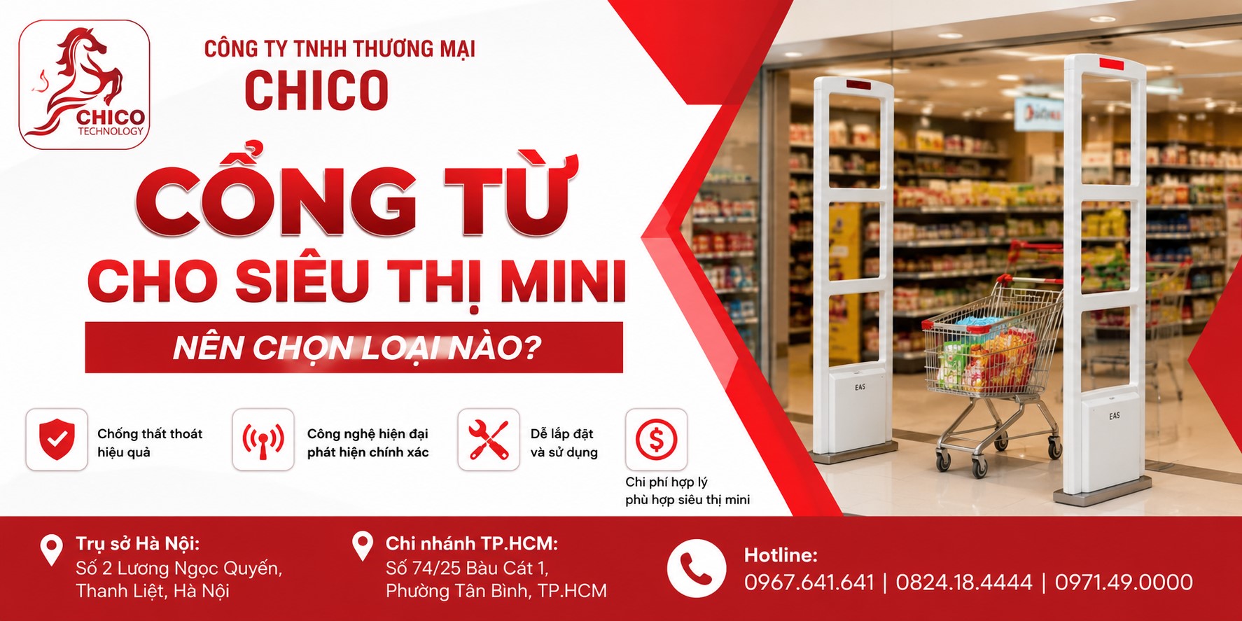 Cổng Từ Cho Siêu Thị Mini Nên Chọn Loại Nào Tối Ưu Nhất?