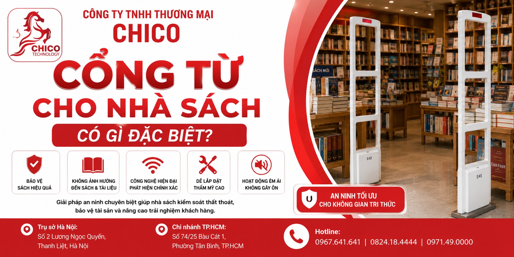Cổng Từ Cho Nhà Sách Nên Chọn Loại Nào? Đặc Điểm Cần Lưu Ý