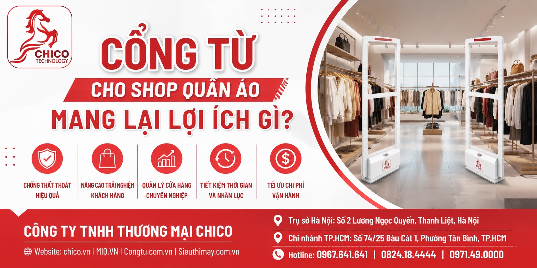 Lợi ích khi lắp cổng từ cho shop quần áo mà chủ shop cần biết