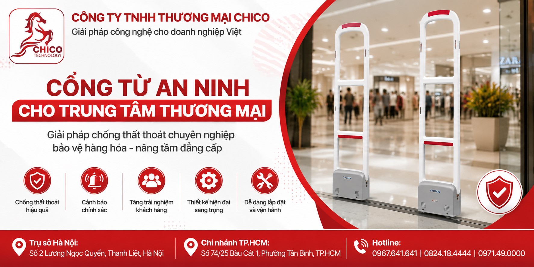 Cổng Từ An Ninh Cho Trung Tâm Thương Mại: Giải Pháp Chống Thất Thoát Quy Mô Lớn