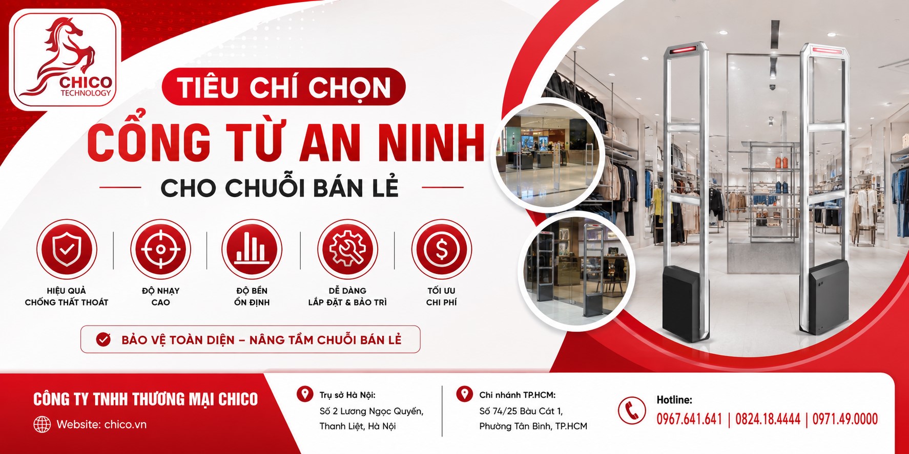 Tiêu Chí Chọn Cổng Từ An Ninh Cho Chuỗi Bán Lẻ: Tối Ưu Chi Phí & Hiệu Quả