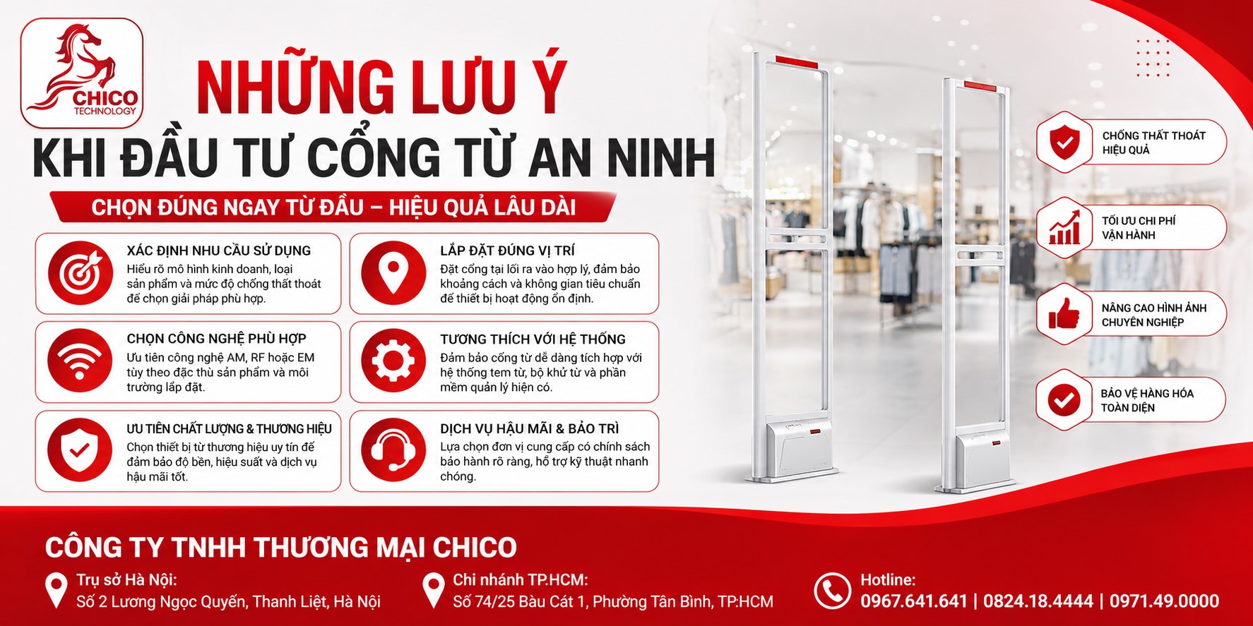 5 Lưu Ý Vàng Khi Đầu Tư Cổng Từ An Ninh Cho Cửa Hàng