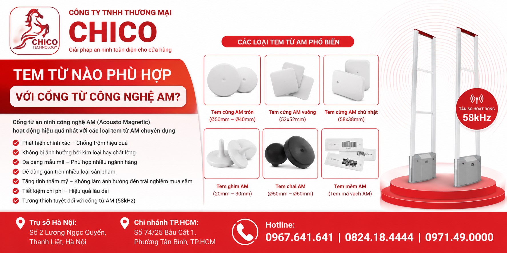 Tem Từ Nào Phù Hợp Với Cổng Từ Công Nghệ AM? Hướng Dẫn Chọn Tem Chuẩn