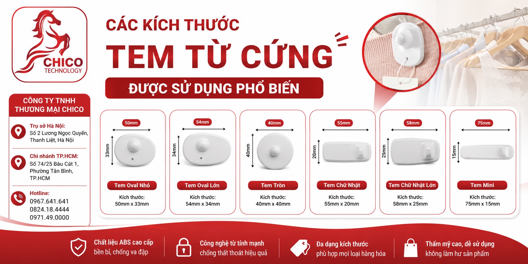 Các Kích Thước Tem Từ Cứng Phổ Biến: Chọn Sao Cho Đúng?