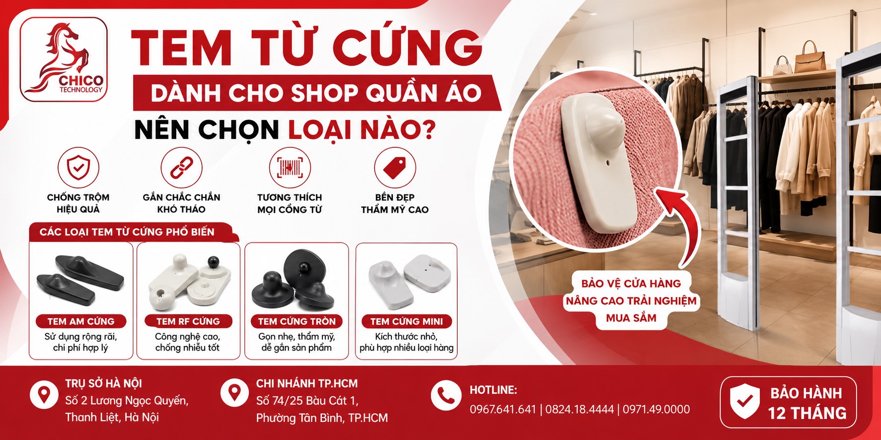 Tem Từ Cứng Cho Shop Quần Áo: Nên Chọn Loại Nào Tối Ưu Nhất?