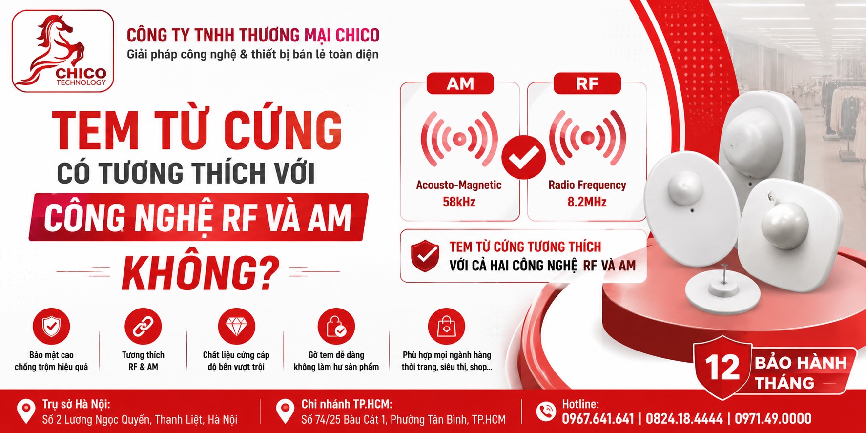 Tem Từ Cứng Có Tương Thích Với Công Nghệ RF Và AM Không? Giải Đáp Chi Tiết