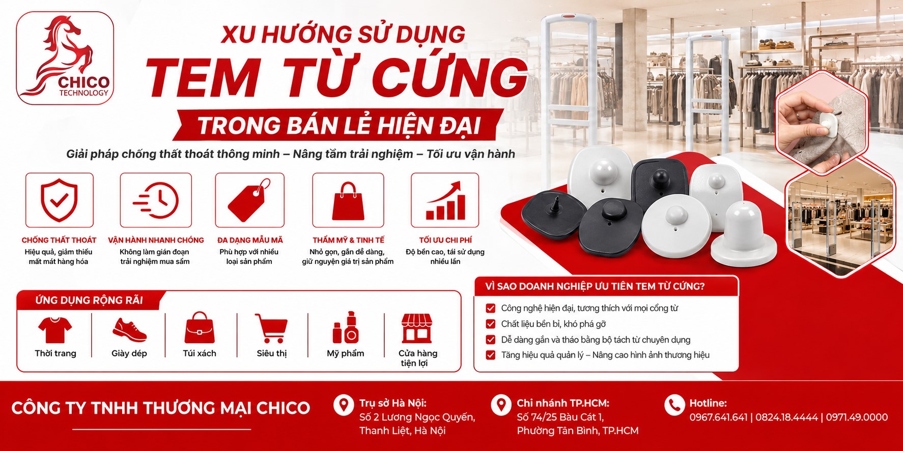 Xu Hướng Sử Dụng Tem Từ Cứng Trong Bán Lẻ Hiện Đại: Bạn Đã Cập Nhật Chưa?