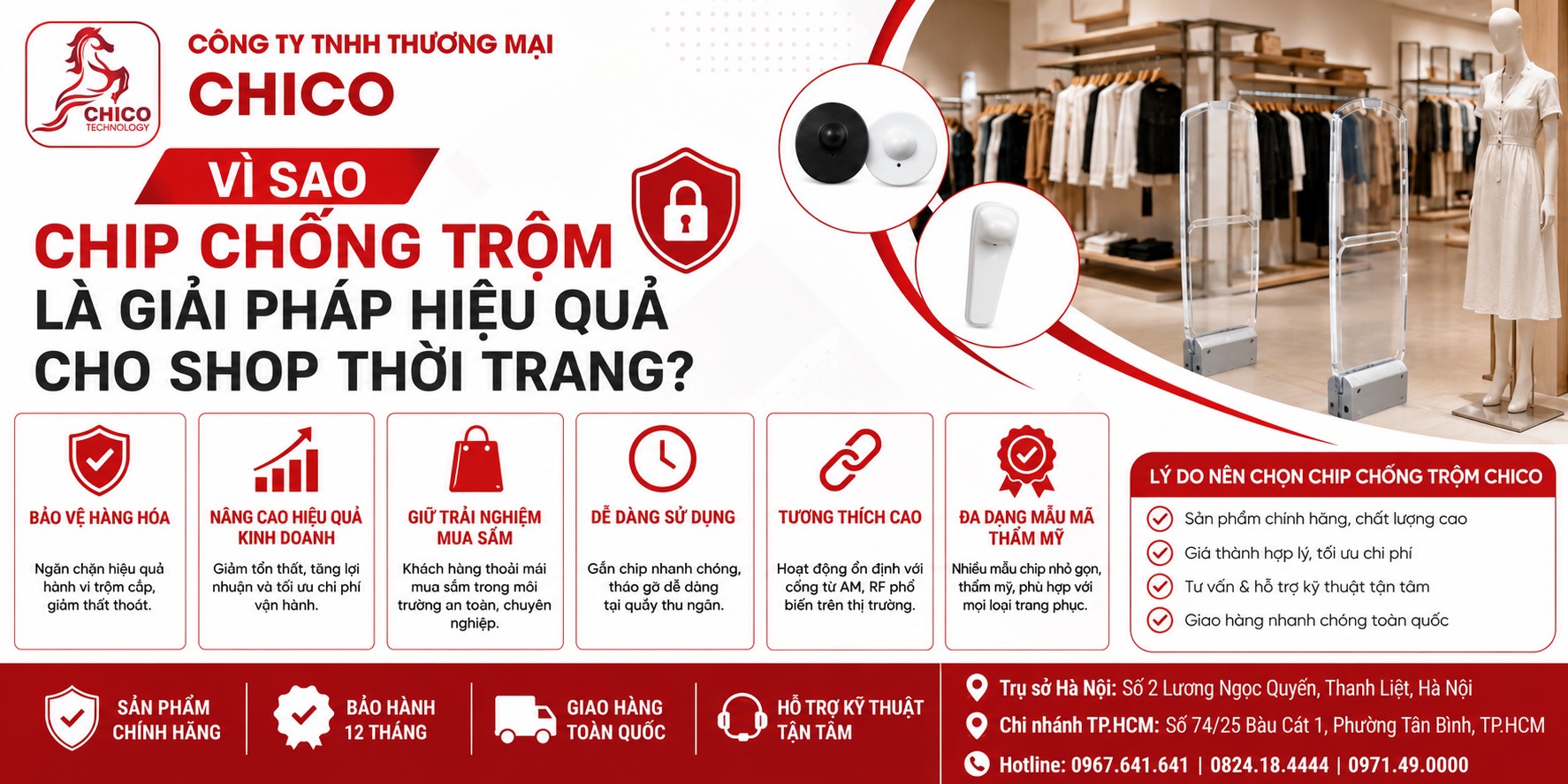 Vì Sao Chip Chống Trộm Là Giải Pháp Hiệu Quả Cho Shop Thời Trang?