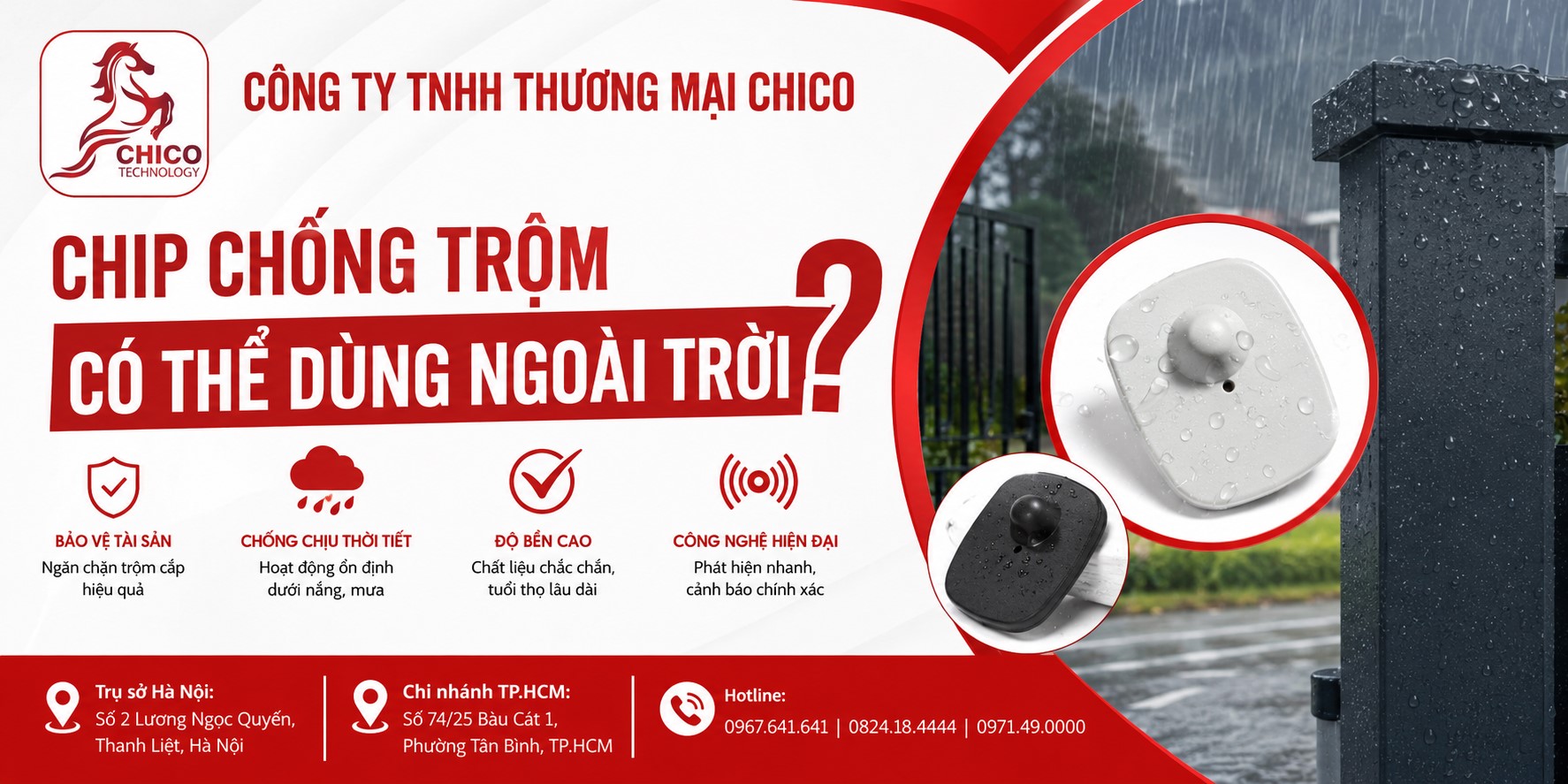 Chip Chống Trộm Có Dùng Được Ngoài Trời Không? Những Điều Cần Biết
