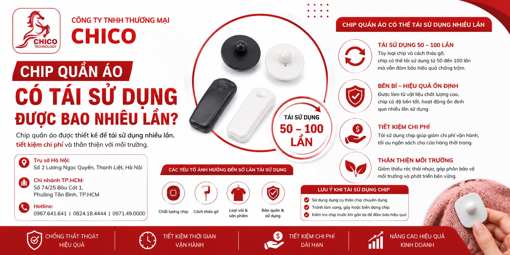 Chip Quần Áo Có Tái Sử Dụng Được Bao Nhiêu Lần? Cách Tăng Tuổi Thọ Chip