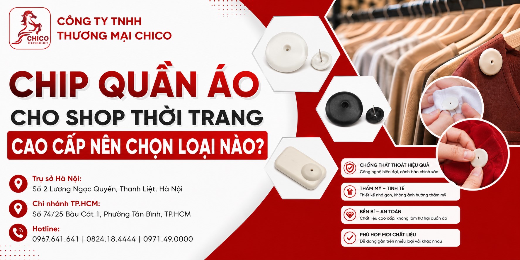 Chip Quần Áo Cho Shop Thời Trang Cao Cấp: Chọn Loại Nào Để Bảo Vệ Sang Trọng?