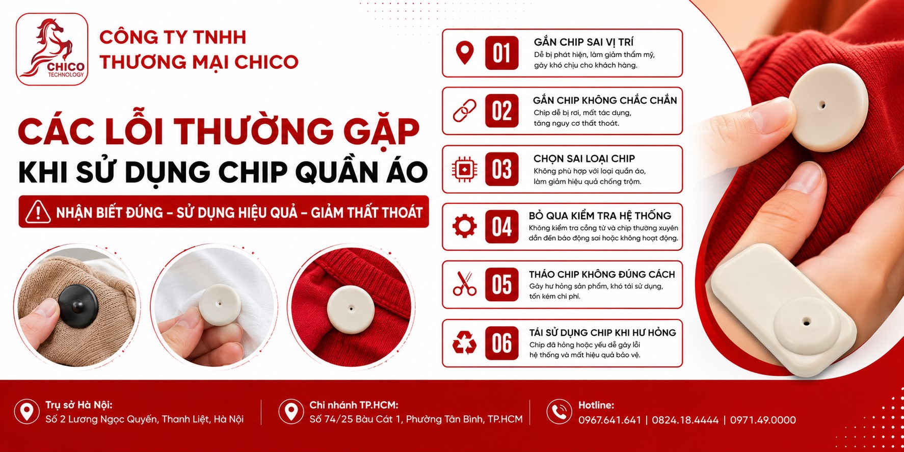 Các Lỗi Thường Gặp Khi Sử Dụng Chip Quần Áo Và Cách Khắc Phục