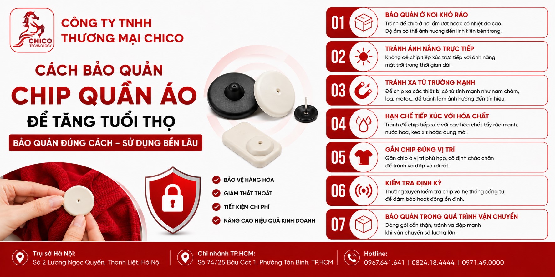 Cách Bảo Quản Chip Quần Áo Để Tăng Tuổi Thọ, Tiết Kiệm Chi Phí