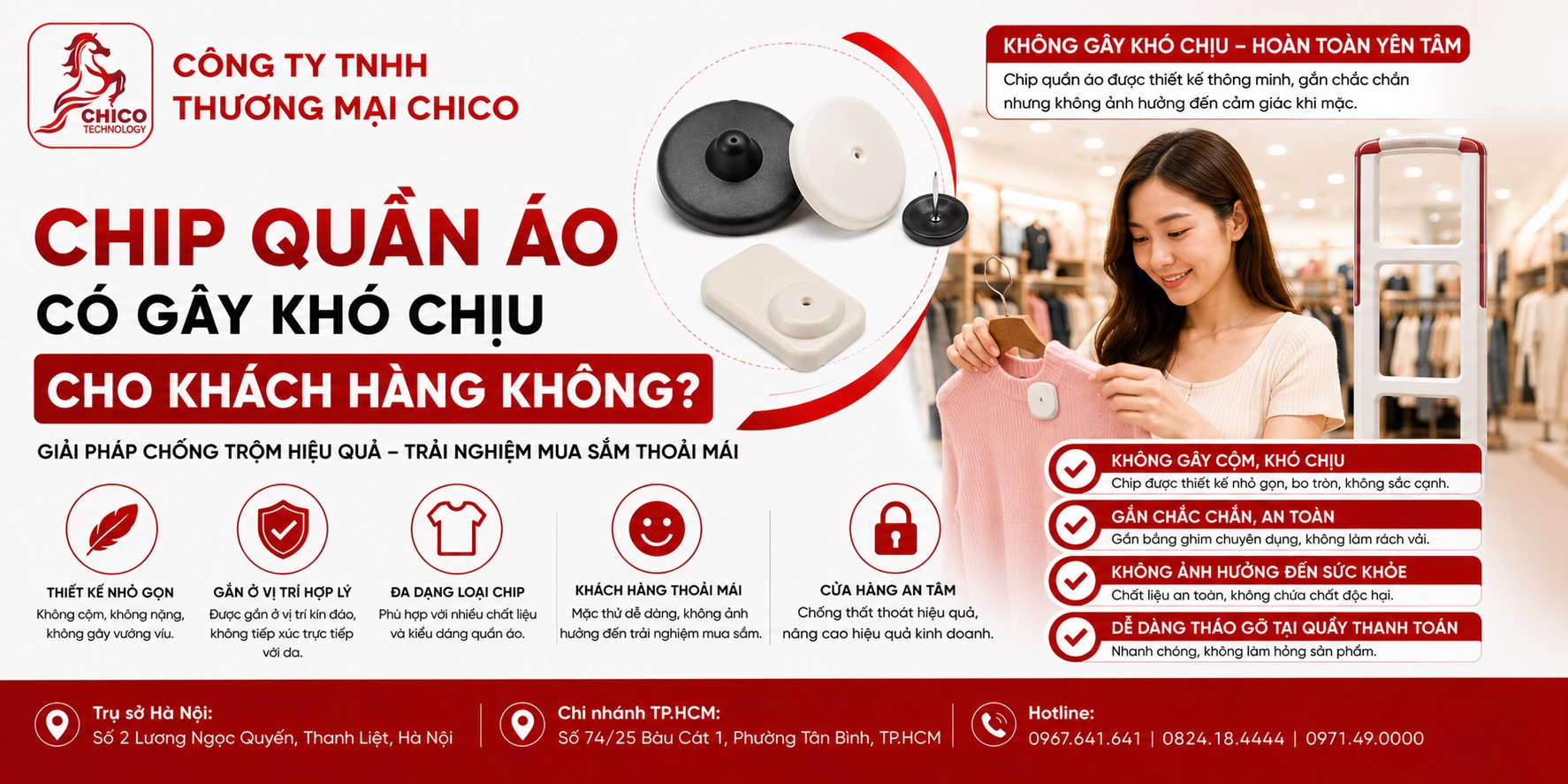 Gắn Chip Quần Áo Có Gây Khó Chịu Cho Khách Hàng Không?