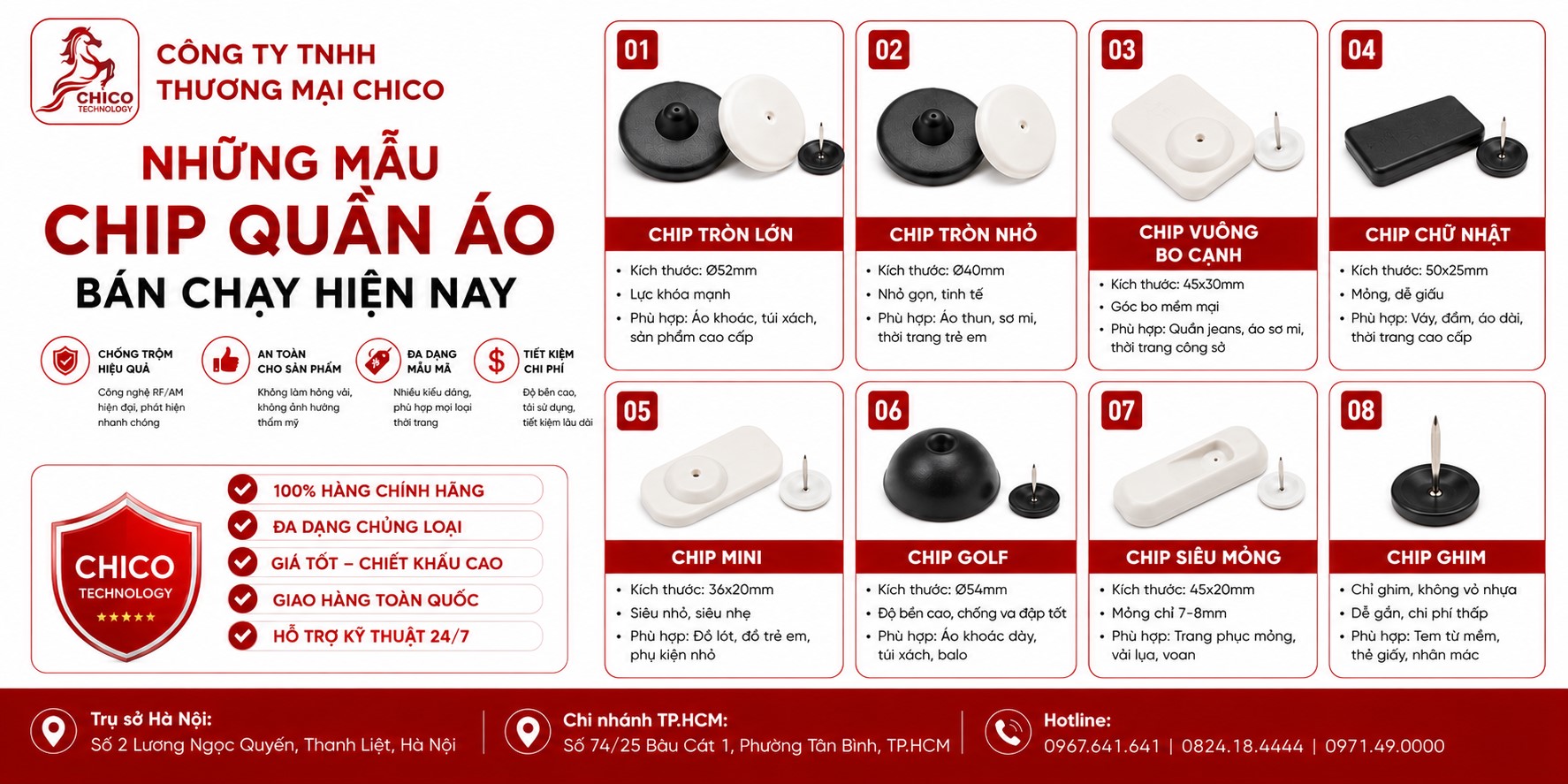 Top Những Mẫu Chip Quần Áo Bán Chạy Nhất Hiện Nay - Bảo Mật Cho Shop