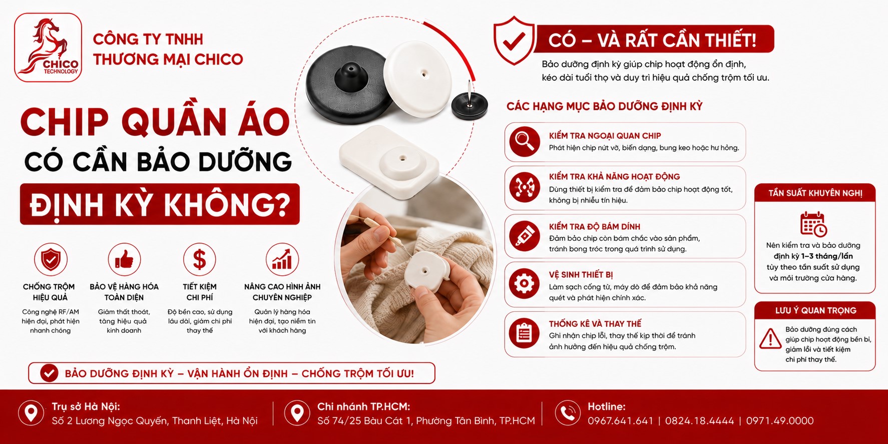 Chip Quần Áo Có Cần Bảo Dưỡng Định Kỳ Không? Bí Quyết Tăng Tuổi Thọ