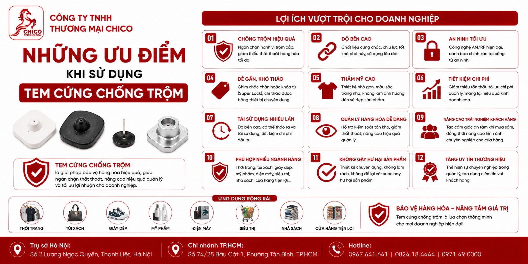 Những Ưu Điểm Khi Sử Dụng Tem Cứng Chống Trộm Cho Shop Thời Trang