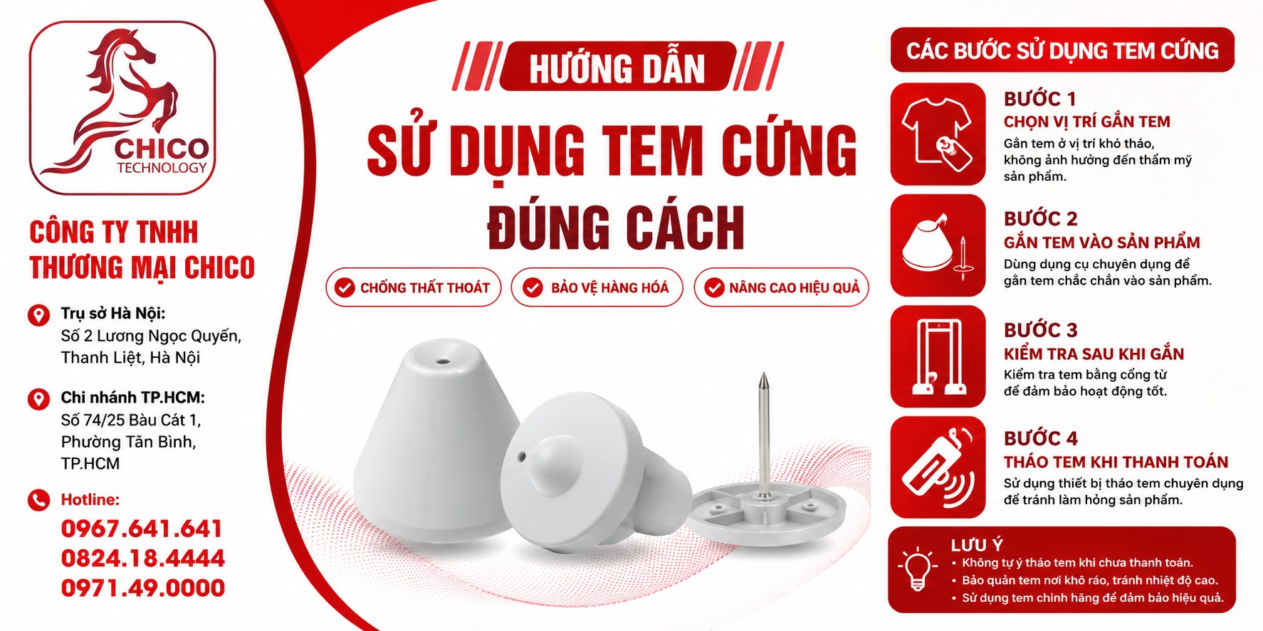 Hướng Dẫn Sử Dụng Tem Cứng Đúng Cách - Tăng Tuổi Thọ Chip Chống Trộm