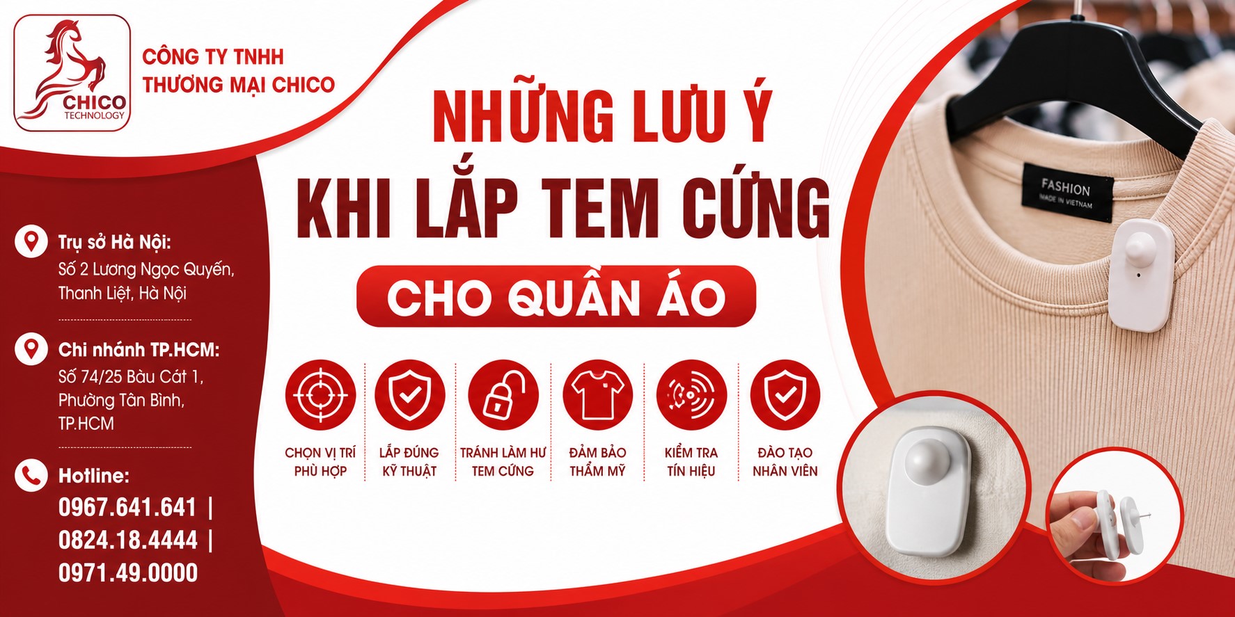 Những Lưu Ý Khi Lắp Tem Cứng Cho Quần Áo – Tránh Hỏng Hàng
