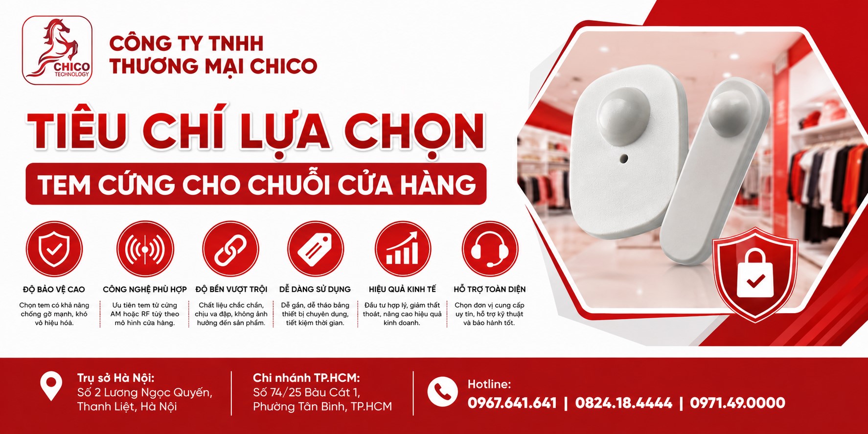 Tiêu Chí Lựa Chọn Chip Chống Trộm Cho Chuỗi Cửa Hàng Chuyên Nghiệp