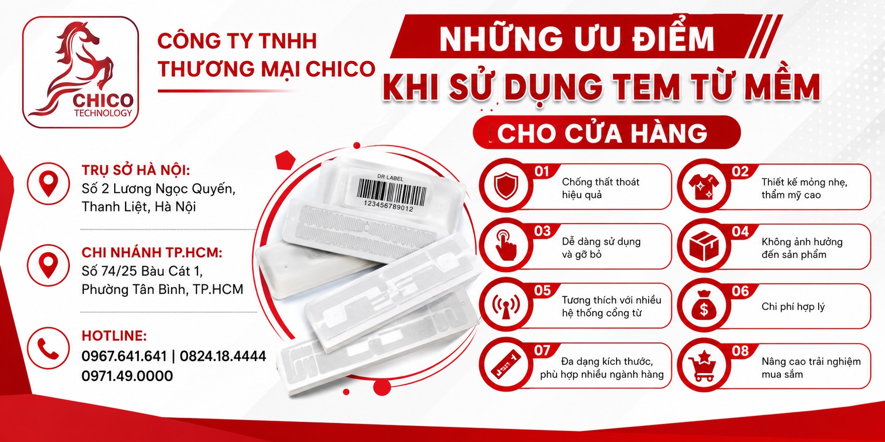 5 Ưu Điểm Khi Sử Dụng Tem Từ Mềm Cho Cửa Hàng Bán Lẻ