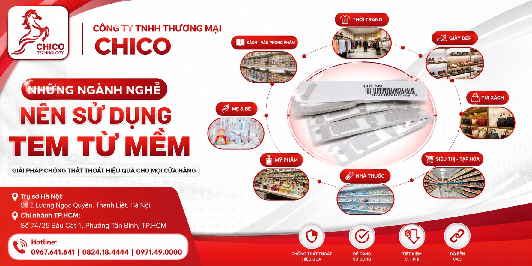 Những Ngành Nghề Nào Nên Dùng Tem Từ Mềm Để Chống Trộm?