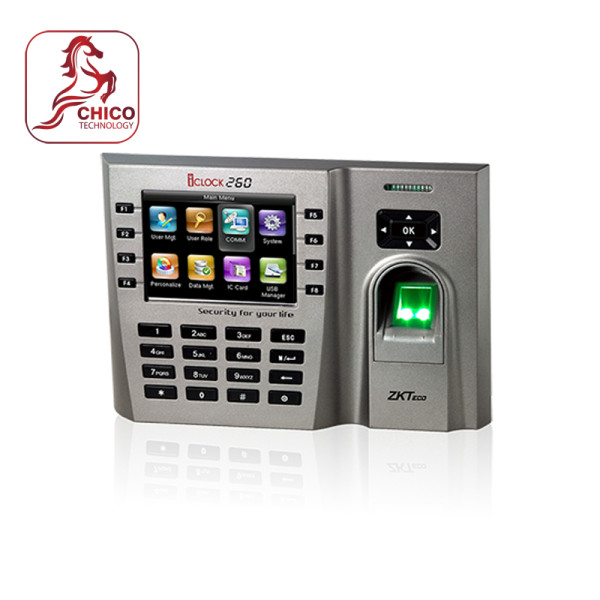 Máy chấm công vân tay ZKteco ICLOCK 260