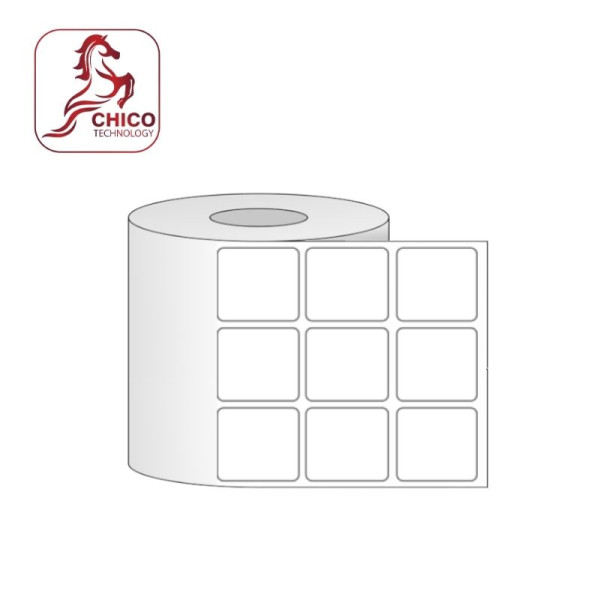 Giấy in mã vạch PVC 3 tem 24x24x50M